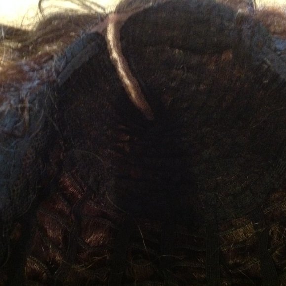 SIS Two-Tone Curly Long Wig With Side Part - Picture 9 of 11